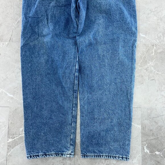 Vintage LL Bean Jeans Mens 34x31 Flannel Lined Natural Fit Double L Workwear - Picture 7 of 14